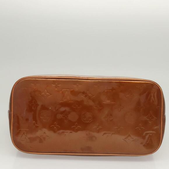 LOUIS VUITTON Monogram Vernis Houston Hand Bag Bronze M91122 - Picture 9 of 13